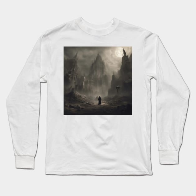 dark moon Long Sleeve T-Shirt by jmpznz